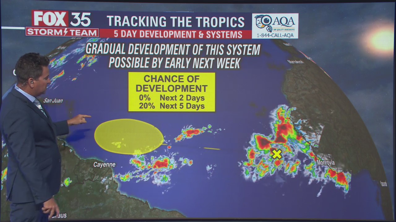 Hurricane center monitoring new tropical wave over the Atlantic