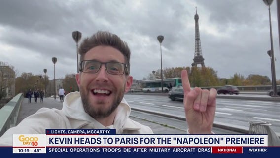 Kevin in Paris for world premiere of Napoleon