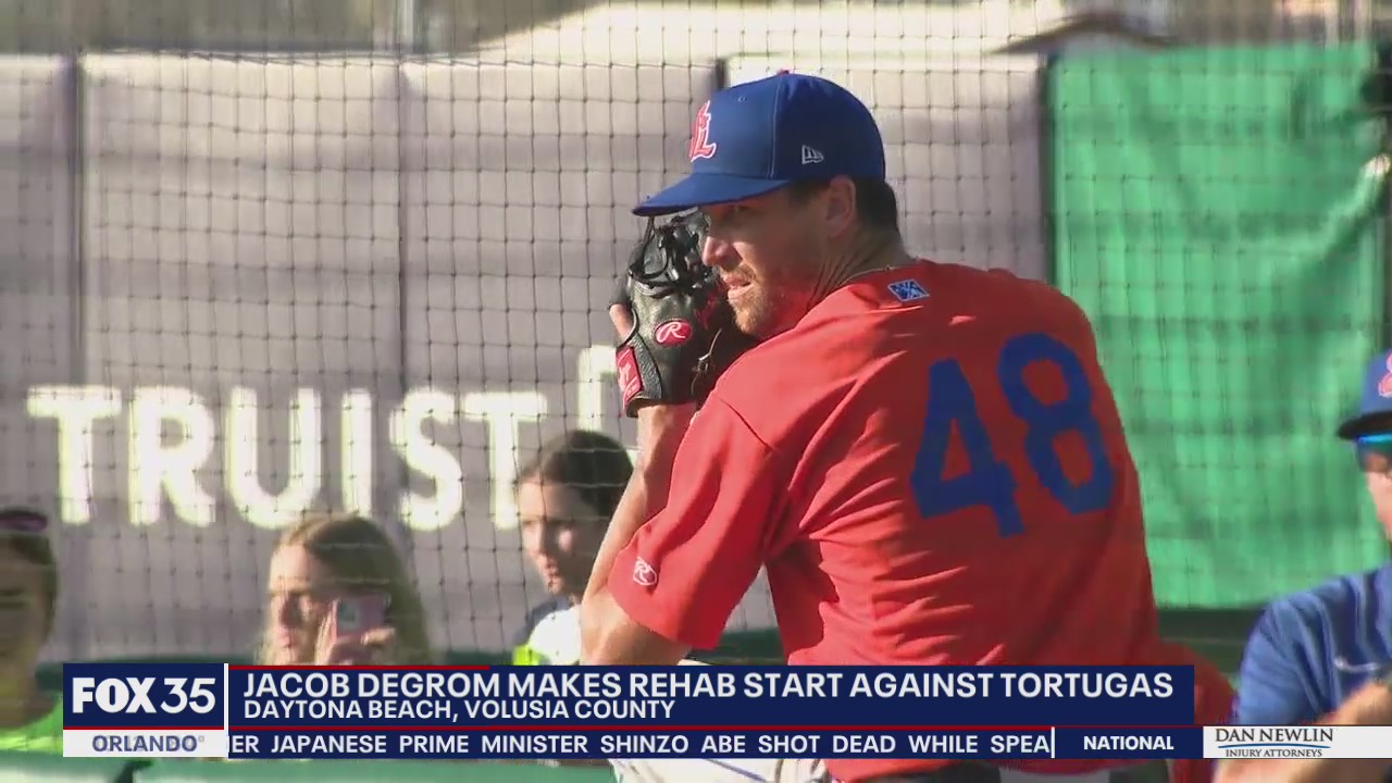 Jacob deGrom of NY Mets pitches for Daytona Tortugas