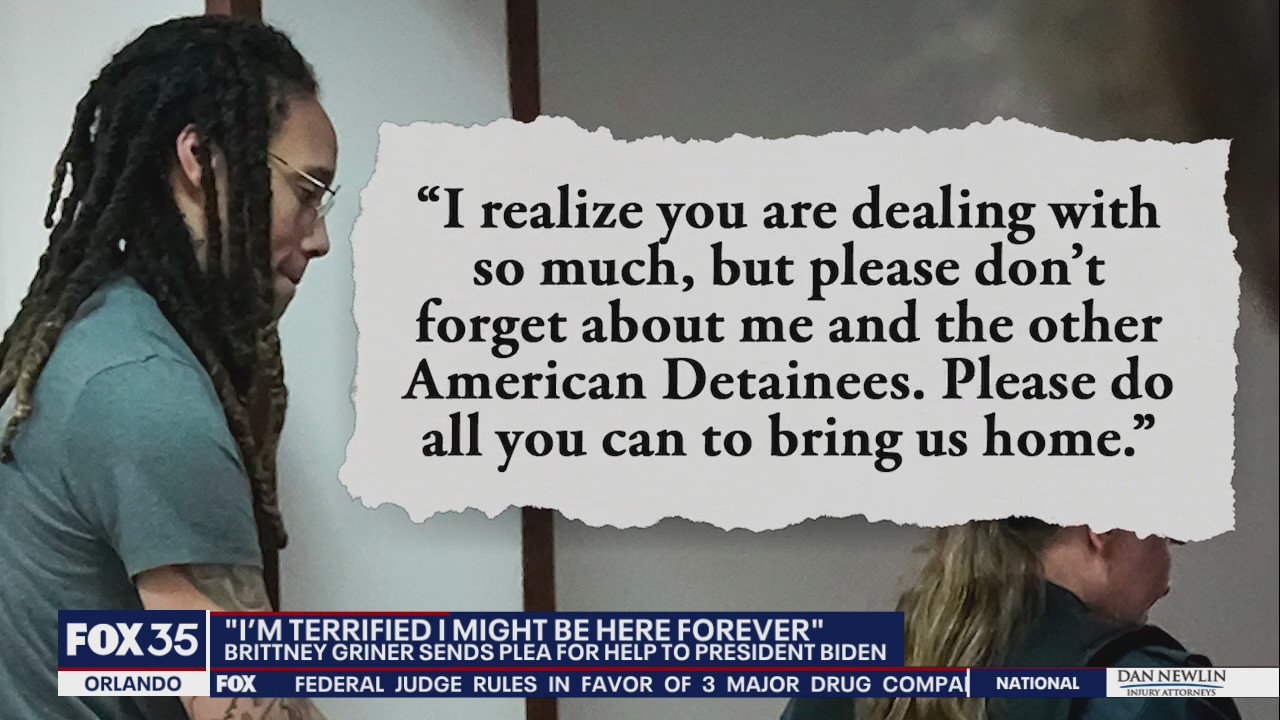 Brittney Griner writes open letter to President Biden