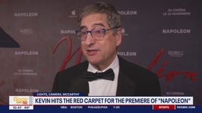 Kevin hits the red carpet in Paris for the world premiere of Napoleon