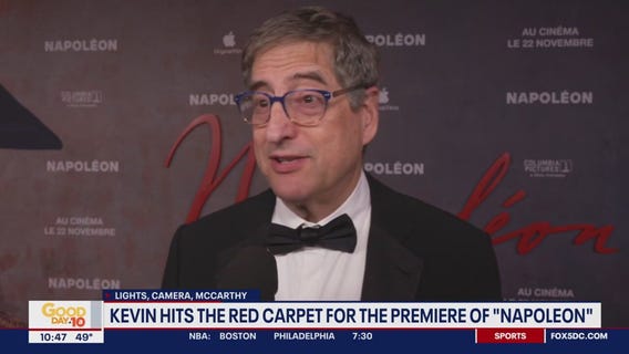 Kevin hits the red carpet in Paris for the world premiere of Napoleon