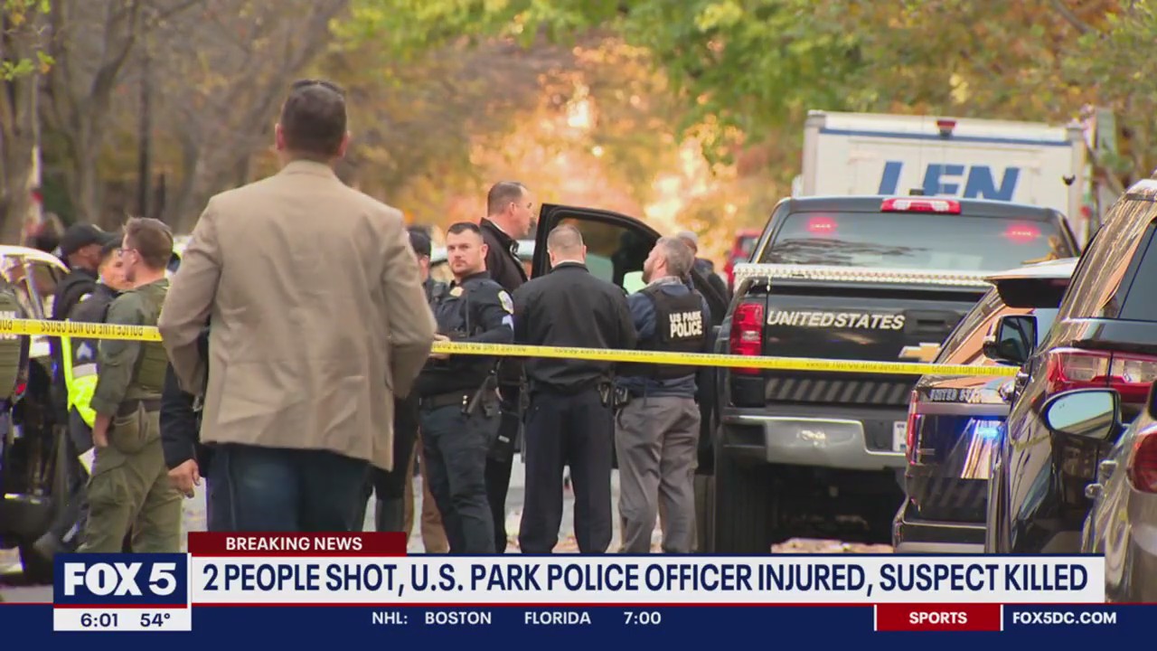US Park Police officer injured, suspect killed in Northwest shooting ...