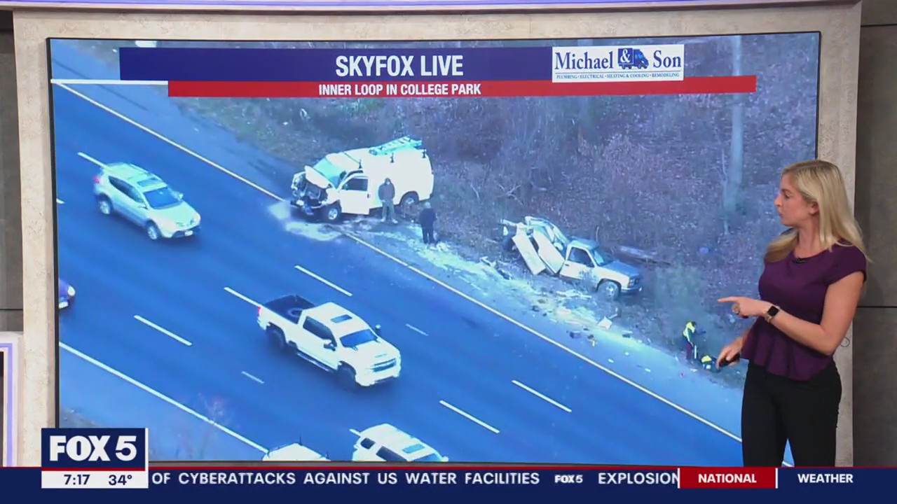 Serious crash causes delays in College Park | FOX 5 DC