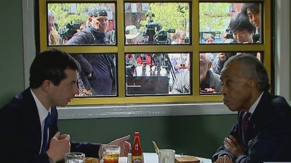 Buttigieg and Sharpton meet in Harlem