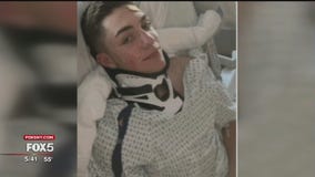 Paralyzed teen walks again