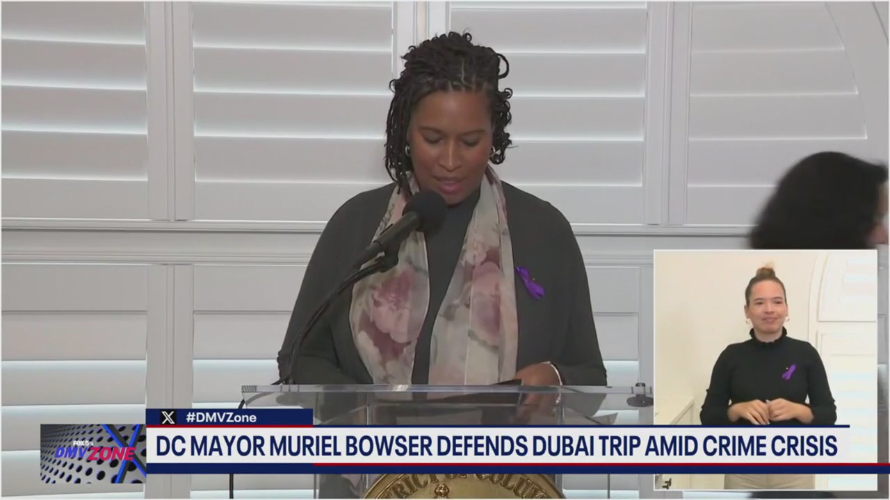Mayor Muriel Bowser defends Dubai trip as crime is on the rise in DC