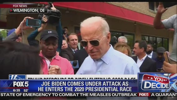 Trump slams Biden presidential bid