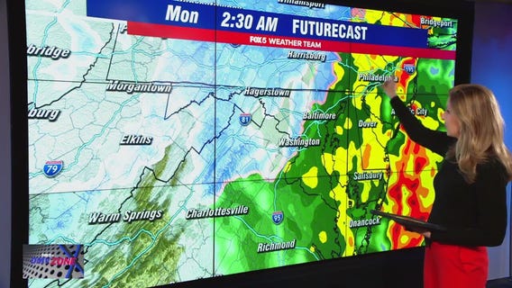 Rain expected to soak DC area Sunday