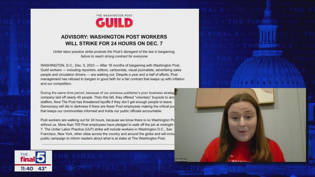 Washington Post employees plan one day walkout amid contract impasse