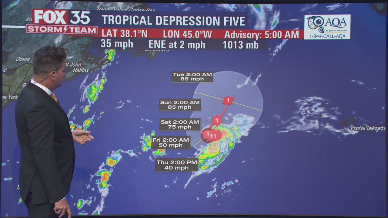Tropical Depression Five forecast to become Danielle, first hurricane of 2022 season
