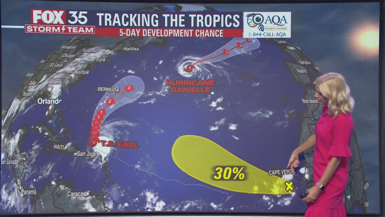Tropical Storm Earl likely to become hurricane this week