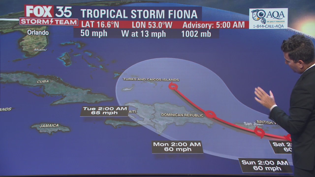 Tropical Storm Fiona forms in the Atlantic: Will it have an affect on Florida?
