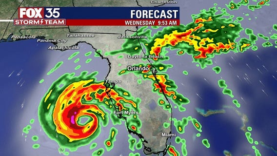 Hurricane Ian has sustained winds of 100 mph; track shifts east towards Tampa