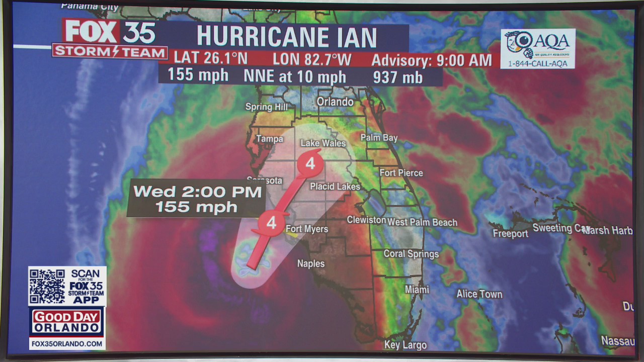 Hurricane Ian nears Category 5 strength on approach to Florida