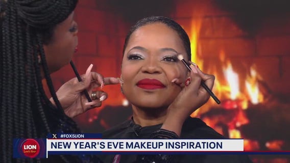 Glitz, Glam, Glitter makeup for New Year's Eve