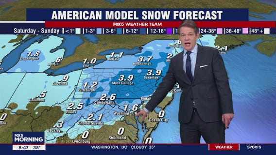 DC snow forecast: First significant snowfall of season expected Saturday