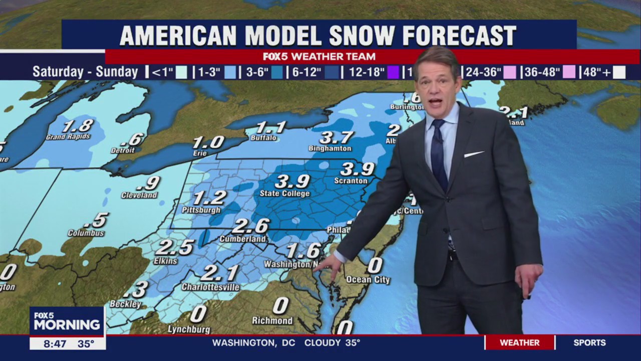 DC snow forecast: First significant snowfall of season expected Saturday