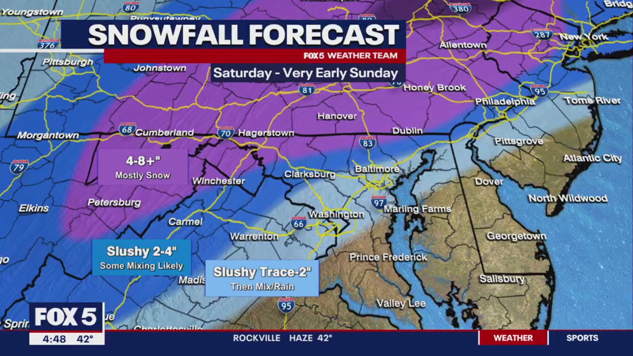 FOX 5 Weather forecast for Thursday, January 4