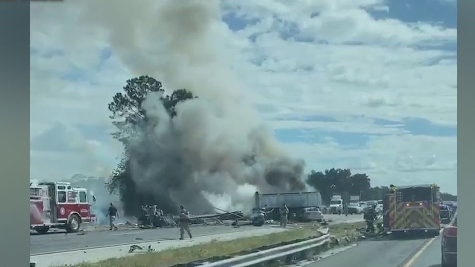 Cars fly over center median before deadly Marion County I-75 crash