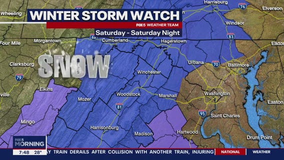 FOX 5 Weather forecast for Friday, January 5