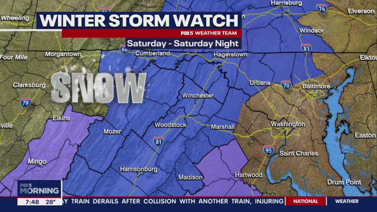 FOX 5 Weather forecast for Friday, January 5