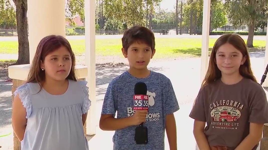 FOX 35 Thunder Truck visits Orange County elementary school