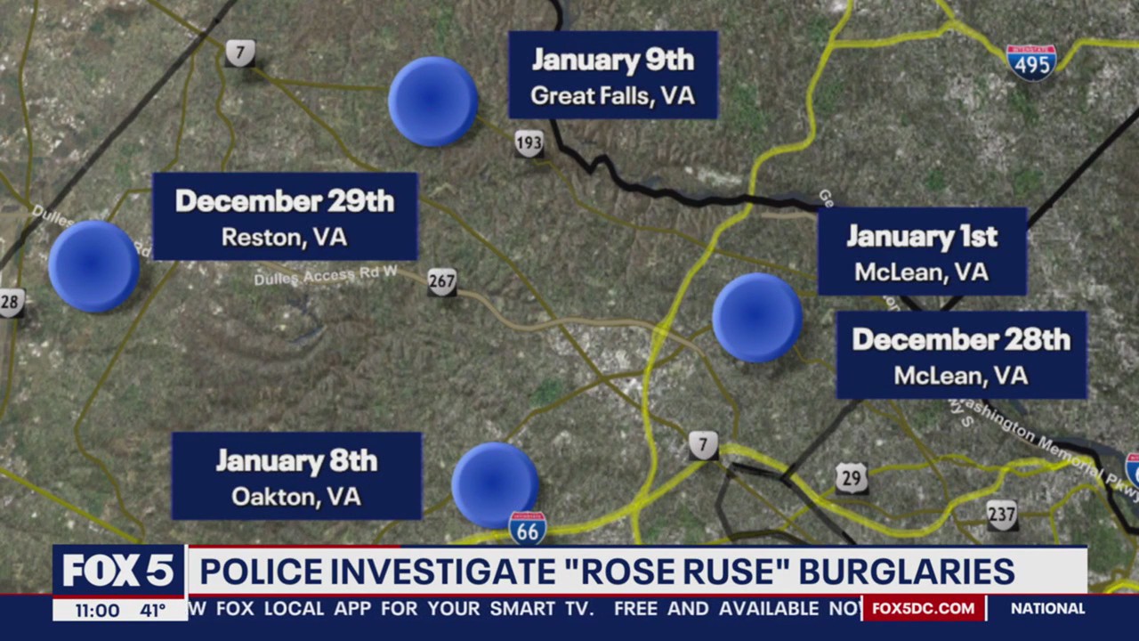 'Rose ruse' burglaries under investigation in Virginia | FOX 5 DC