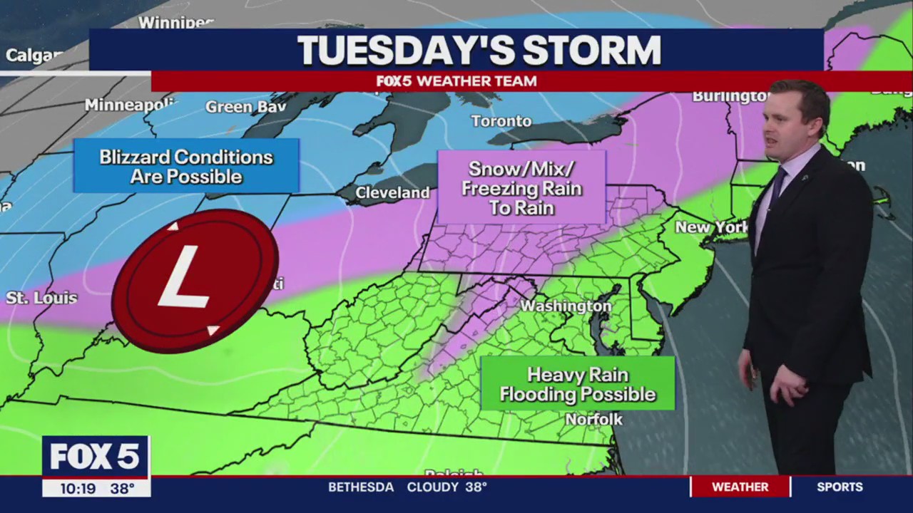 Coastal Flood Watch in effect Tuesday across DC region