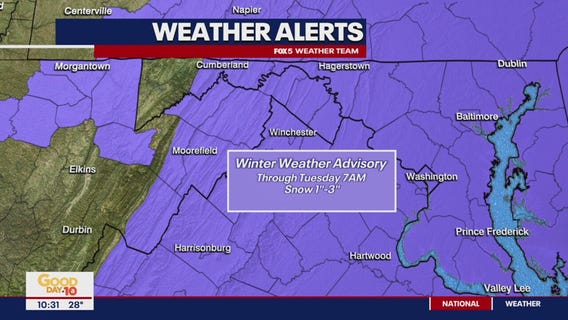 Winter Weather Advisory: Second round of snow on the way Tuesday