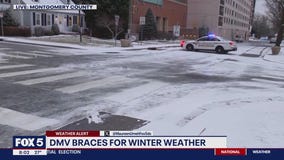 Snow in DC area Monday morning