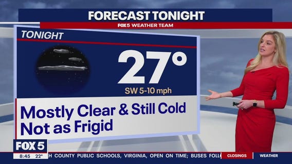 FOX 5 Weather forecast for Monday, January 22