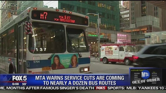MTA announces service cuts to 11 bus routes