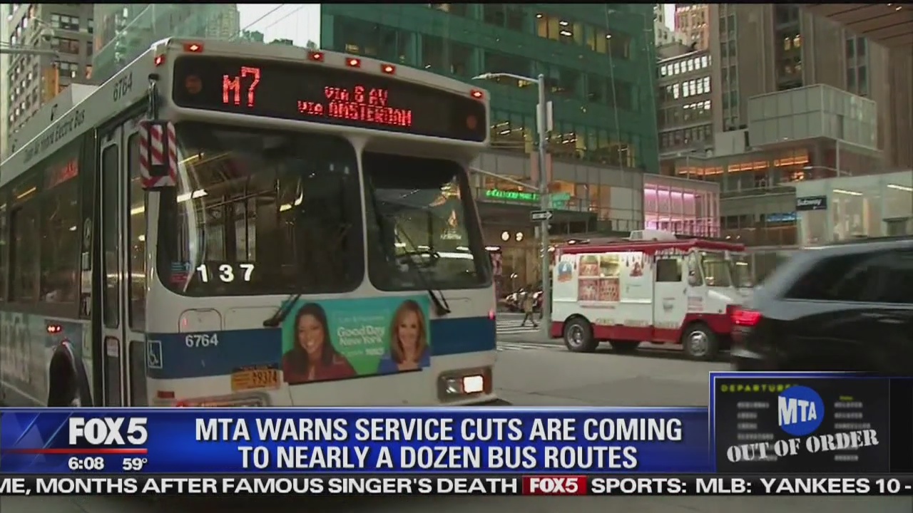 MTA announces service cuts to 11 bus routes