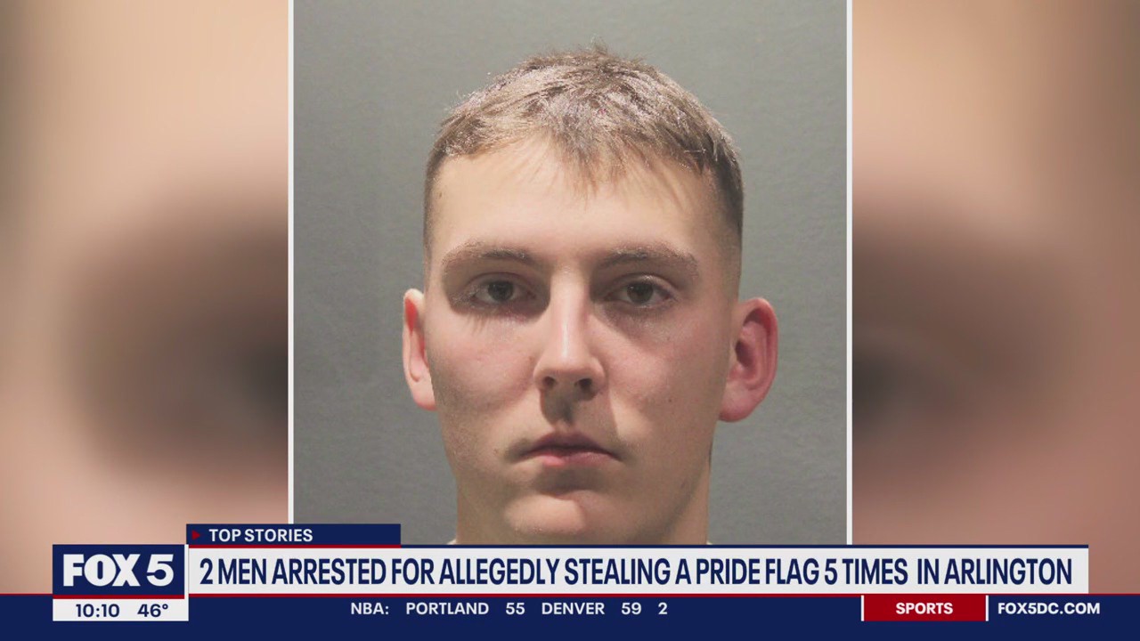 2 men accused of stealing a pride flag 5 times from home in Arlington ...