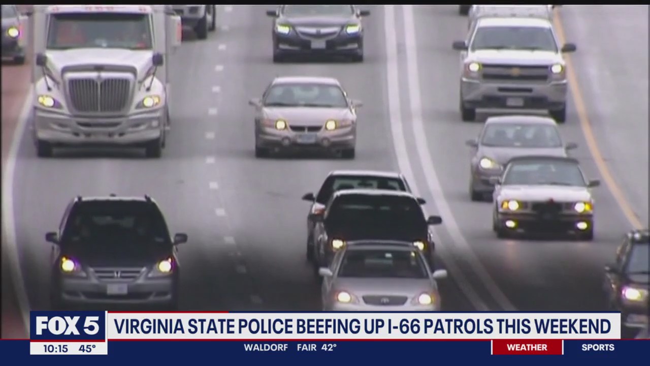 Virginia State Police beefing up I-66 patrols Super Bowl weekend | FOX 5 DC