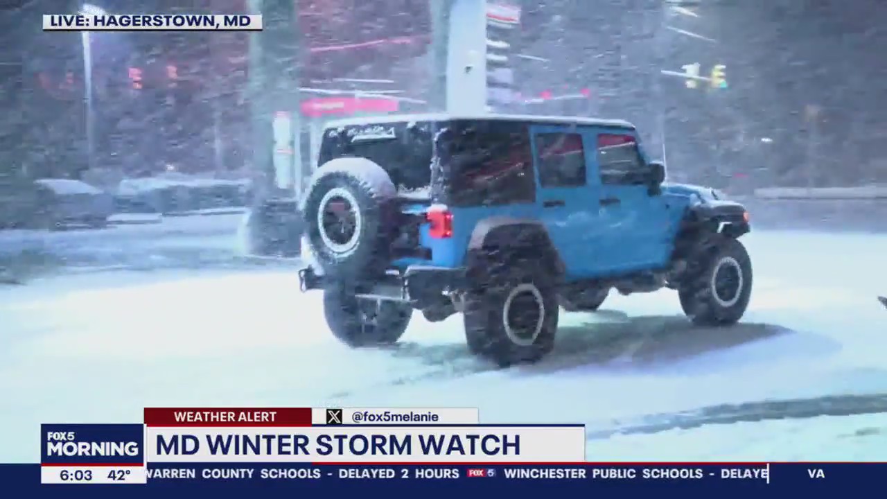 Snow moves into DC region Tuesday morning | FOX 5 DC