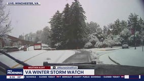 Snow in DC, Maryland and Virginia Tuesday morning