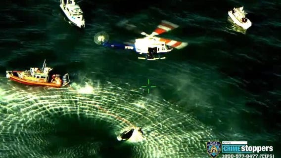 Woman rescued from overturned boat in the Bronx