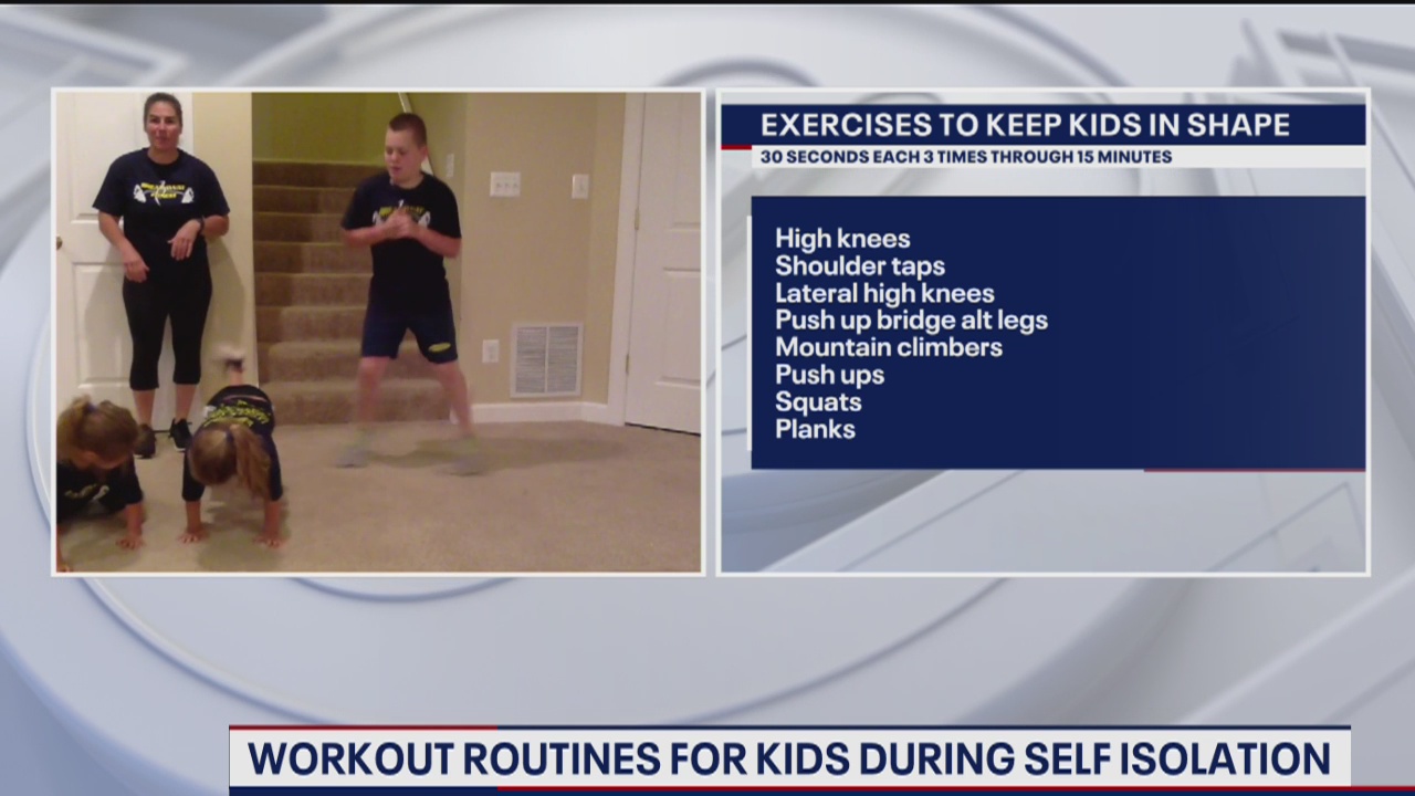 Workout routines for kids during self-isolation