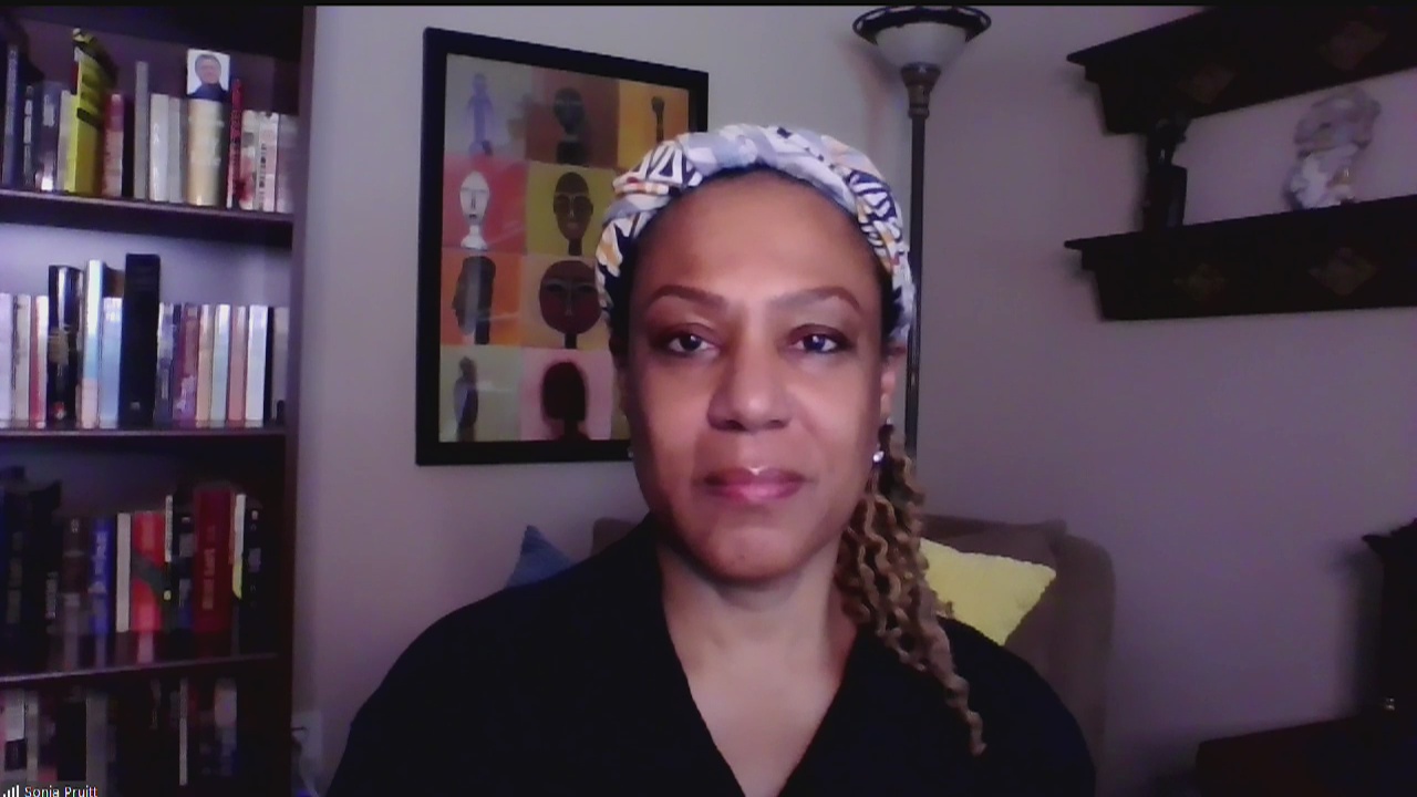 Caught between black and blue