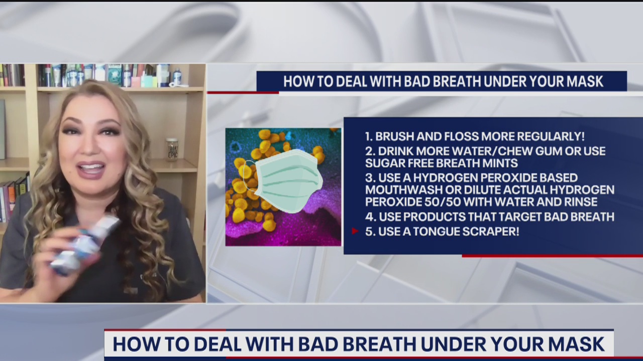 How to deal with bad breath under your mask
