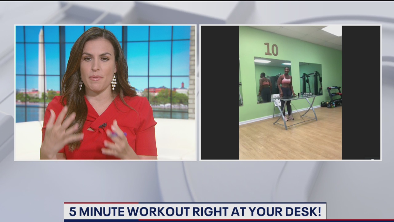 5 minute workouts at your desk