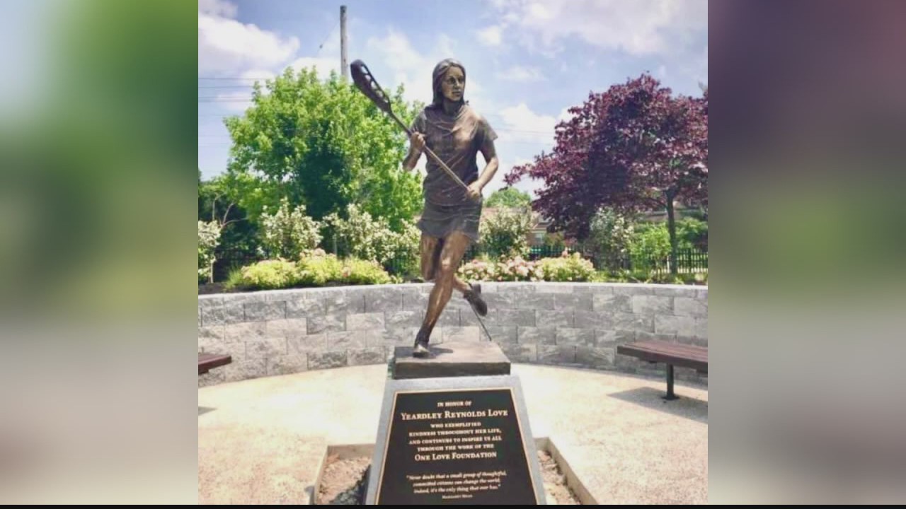 Yeardley Love honored by One Love Foundation with statue at US Lacrosse national headquarters