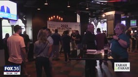 Crowds gather in Orlando for NCAA matchup watch party