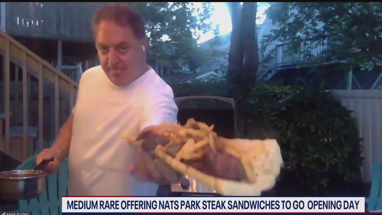 Medium Rare offering Nats Park steak sandwiches to go on Opening Day