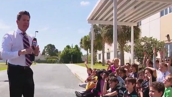 FOX 35 Storm School visits Waterbridge Elementary