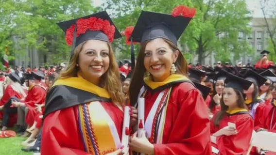 Twin sisters graduate [Our American Dream]