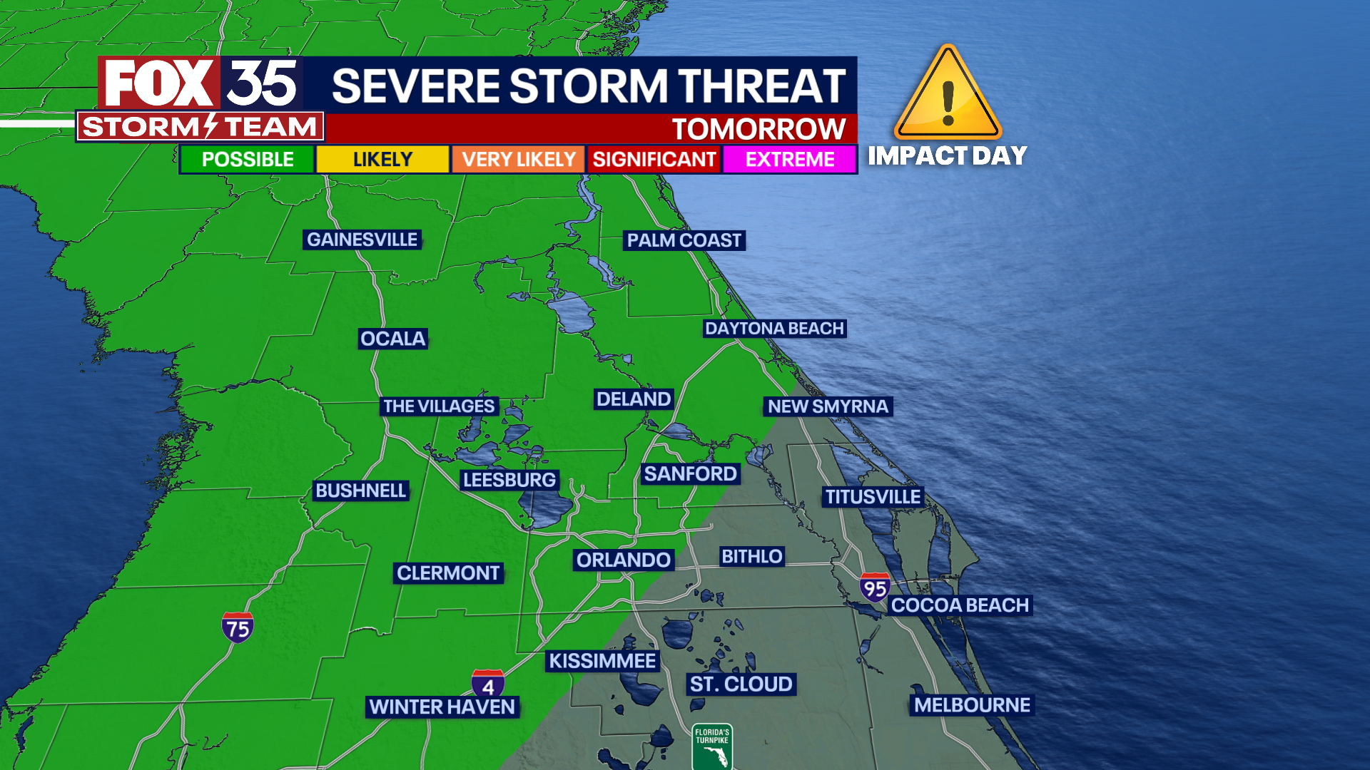 Severe storms, heavy rain possible Thursday in Central Florida | FOX 35 ...