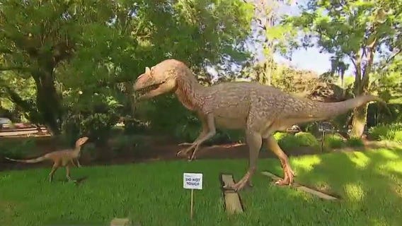 Roar! See more than 20 life-sized dinosaurs in Orlando